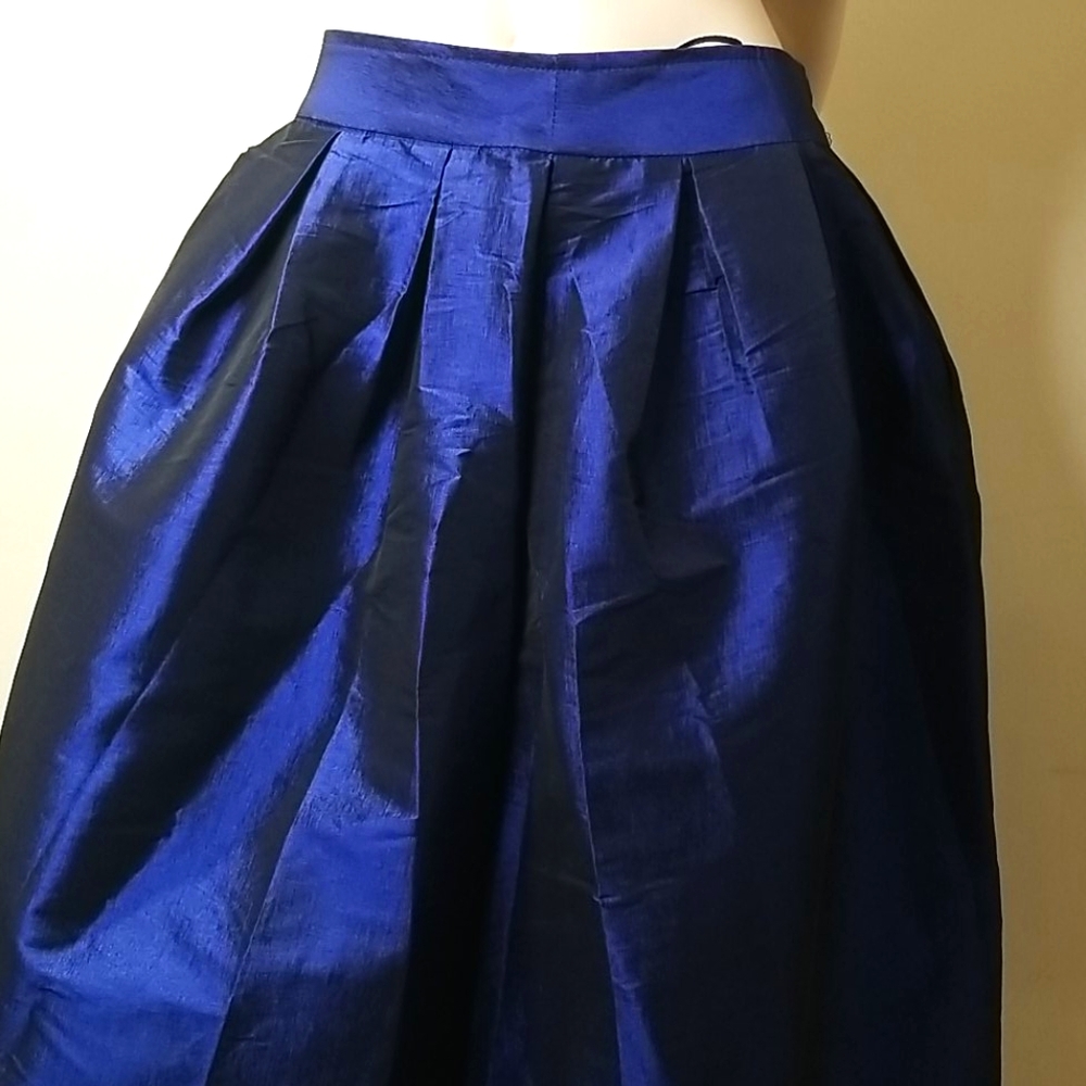 Fashion Line Navy Blue High Waisted Skirt